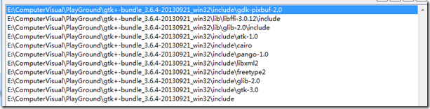 GTK+ 具体的include清单 GTK+ 具体的include清单